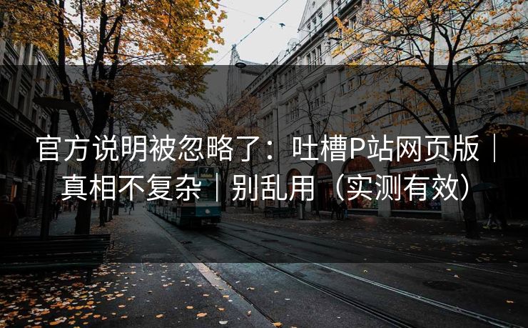 官方说明被忽略了：吐槽P站网页版｜真相不复杂｜别乱用（实测有效）
